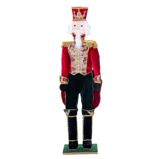 Vickerman 6.5Ft Red Deluxe Standing Nutcracker Doll | 6.5 ft | Michaels®